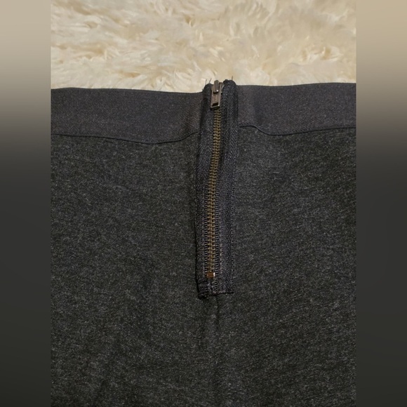 J. Crew Pixie Stretch Ponte Knit Back Pant Exposed Zipper Charcoal Gray EUC - Picture 5 of 10